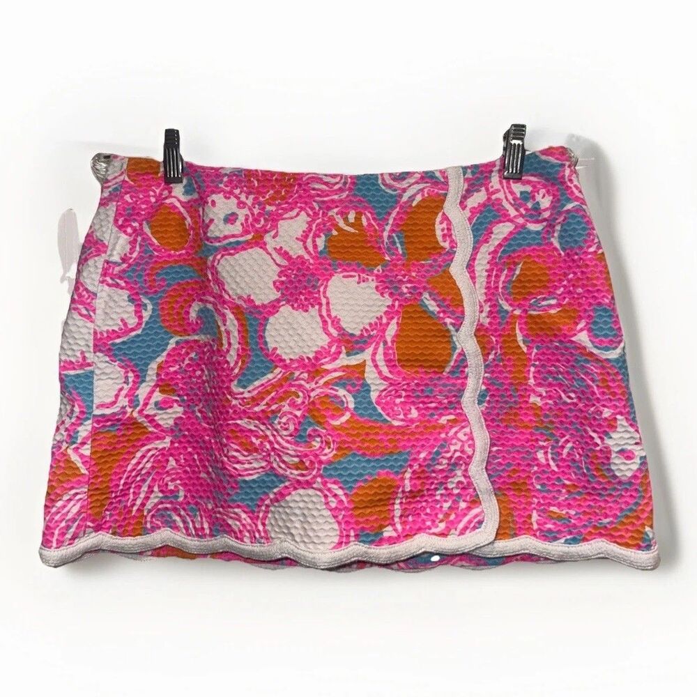Lilly Pulitzer Size 6 Women's Colette Skort Pink Aquadesiac Floral Resort